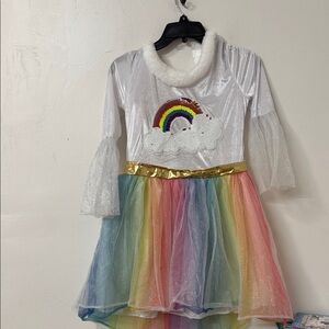 Target Rainbow Cloud Kids Costume with Gold Accents